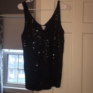 Blank sequined tank